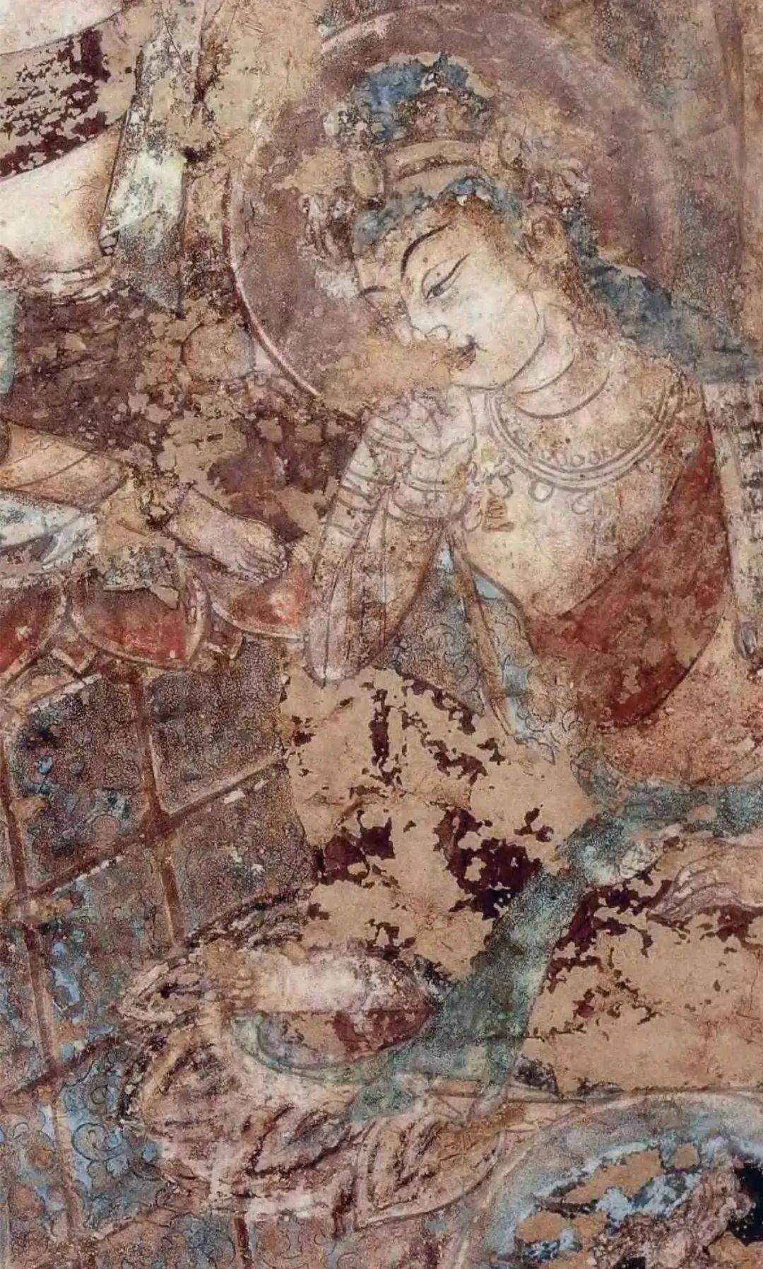敦煌莫高窟71窟初唐壁画阿弥陀经变:思维菩萨,定神静思之美_佛教_造像