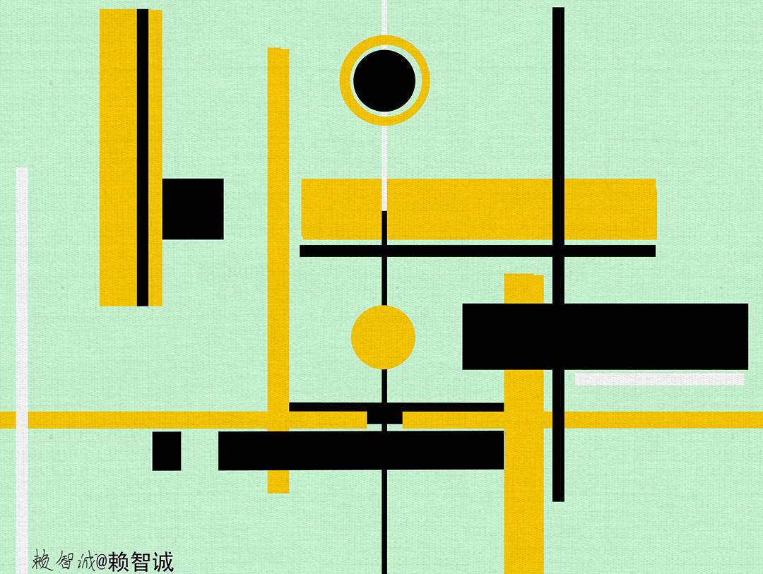 中国抽象艺术家赖智诚丨独具风格的音乐抽象画_lai_后现代_作品