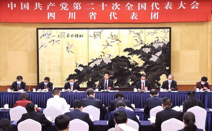 栗战书参加党的二十大四川代表团讨论_习近平_中国_社会主义