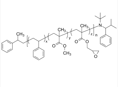 結構式:分子式:[(c8h8)x(c5h8o2)y(c7h10o3)z]ncas號:n/a; ps: 9003