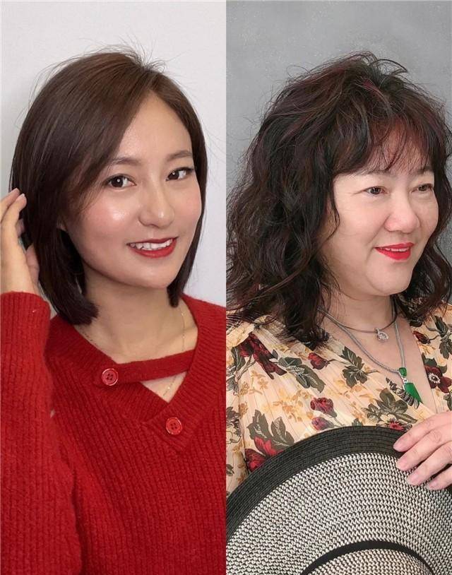 4,50岁女人,这才是你该剪的发型:齐肩 微卷,谁见都夸年轻好看_女性
