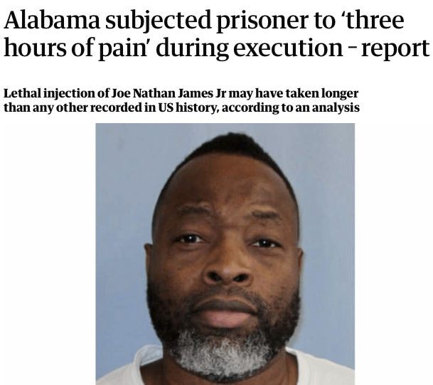 男子被执行死刑，然而扎了90分钟都没找到静脉，只好放弃...