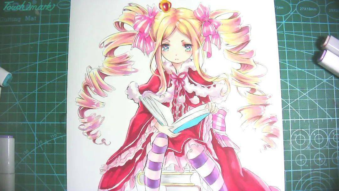 笔人物手绘教程《从零开始的异世界生活》——贝蒂_颜色_头发_马克