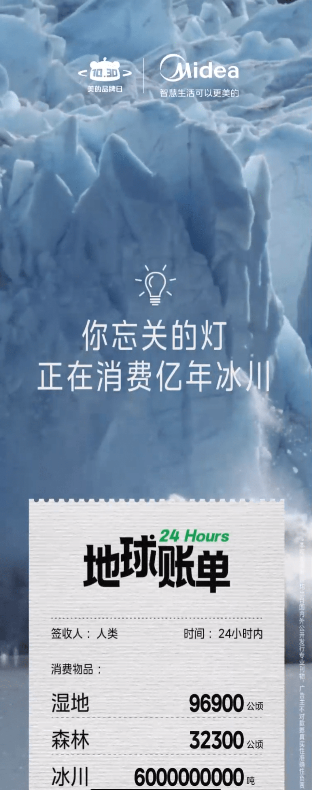 这张“地球账单”与你我都有关,美的这波营销暖哭了-家电圈官网