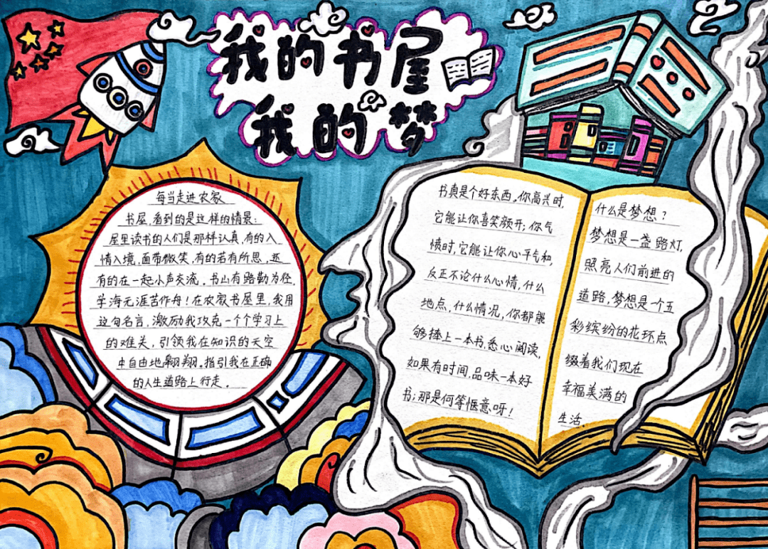 【今日关注】伊春市2022年"我的书屋·我的梦"作品展示(手抄报组)