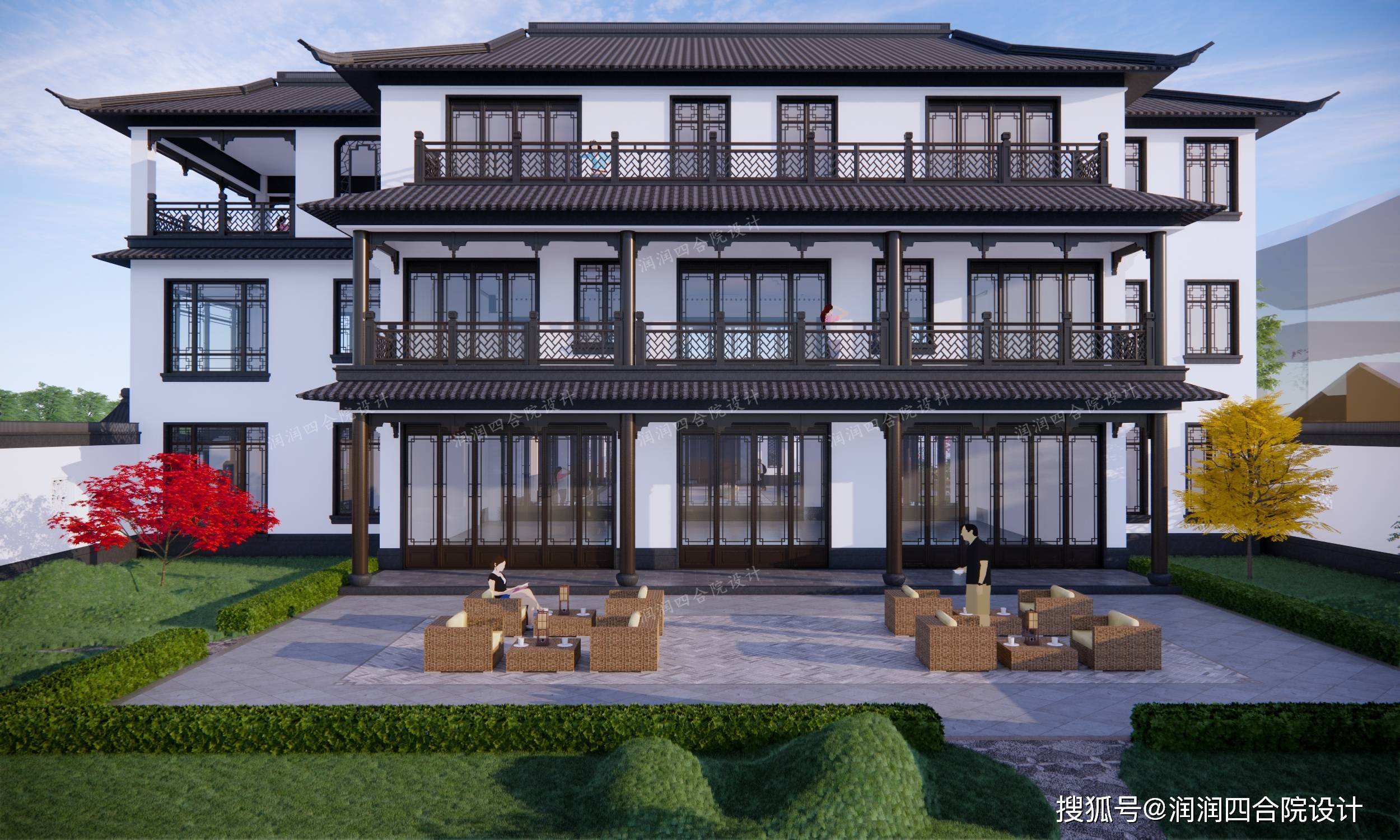 助力乡村振兴,新中式合院打造公司办公接待研发培训一体化项目_建设