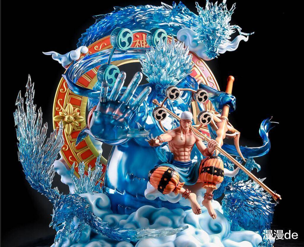 海贼王:美女晒艾尼路雷神手办,原来是响雷果实觉醒模样_雷电_元素