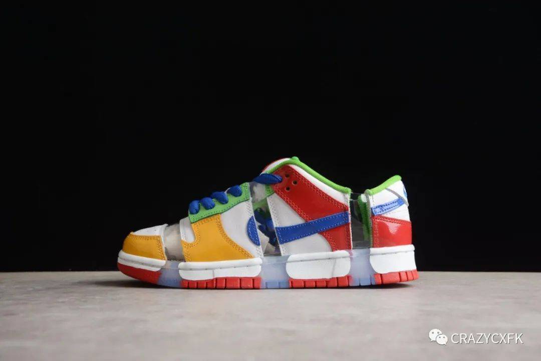 耐克联名 EBay X Nike SB Dunk Low Sandy Bodecker 切断彩色拼接限定板鞋_后跟_Logo_鞋子