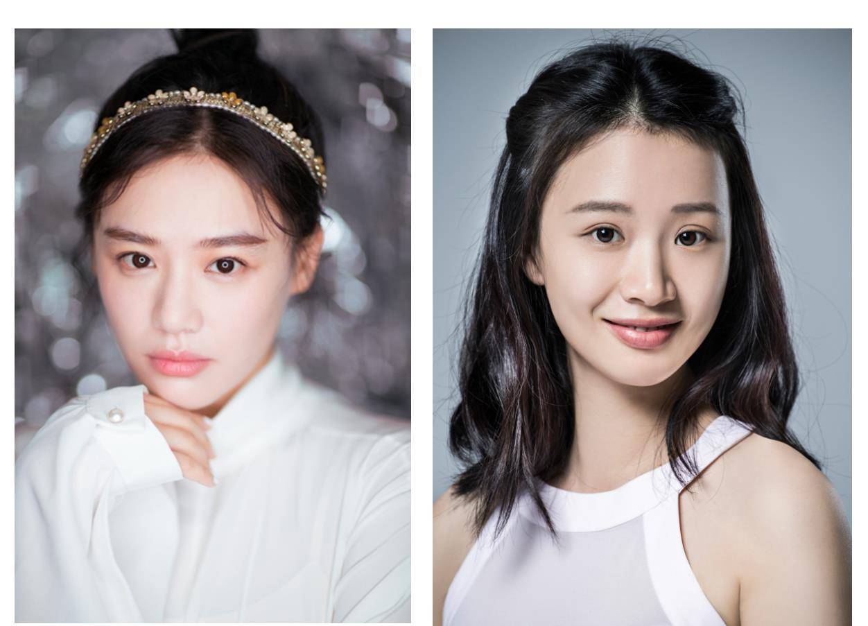 猛一看有点撞脸马思纯(左思纯,右李梦).