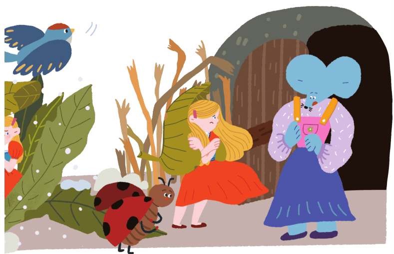 习作小课堂 | 给你的故事添加" 布景 "_拇指姑娘_燕子_森林