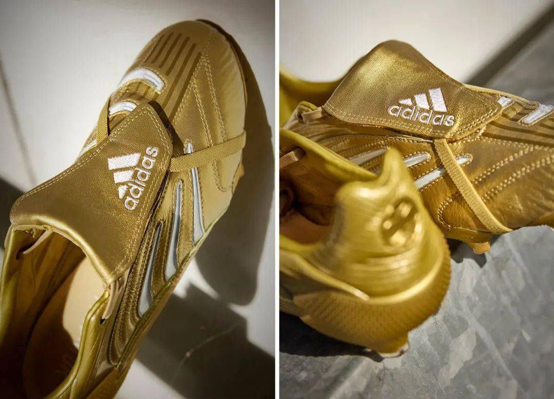 近观adidas predator absolute世界杯限量复刻足球鞋_金色_齐达内