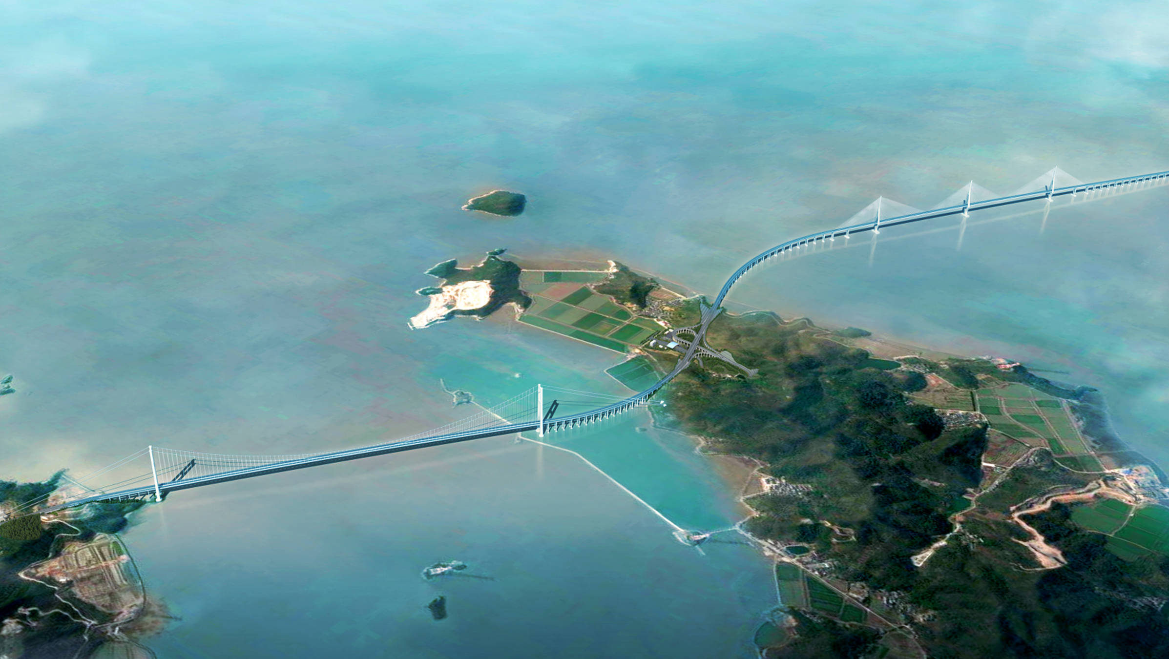 宁波舟山港六横公路大桥二期工程开工_建设_项目_施工