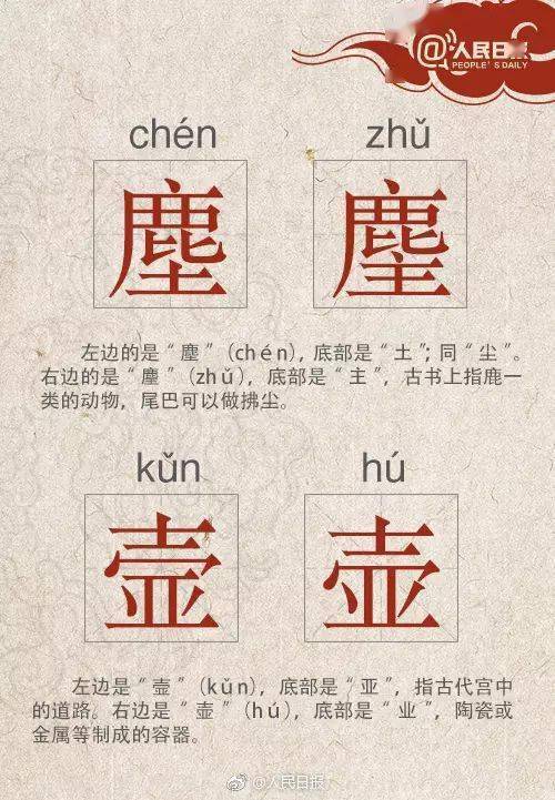 这些“撞脸”的汉字,你都认识吗?_搜狐网