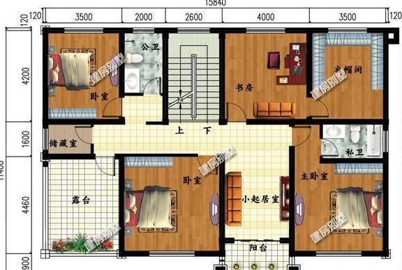 4开间农村别墅户型,带车库设计,第二栋为湖南乡村热门_布局_什么_建筑