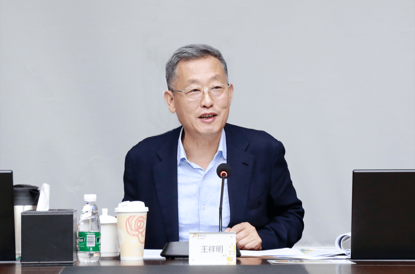 王祥明董事长到华润水泥总部调研_精神_工作_业务