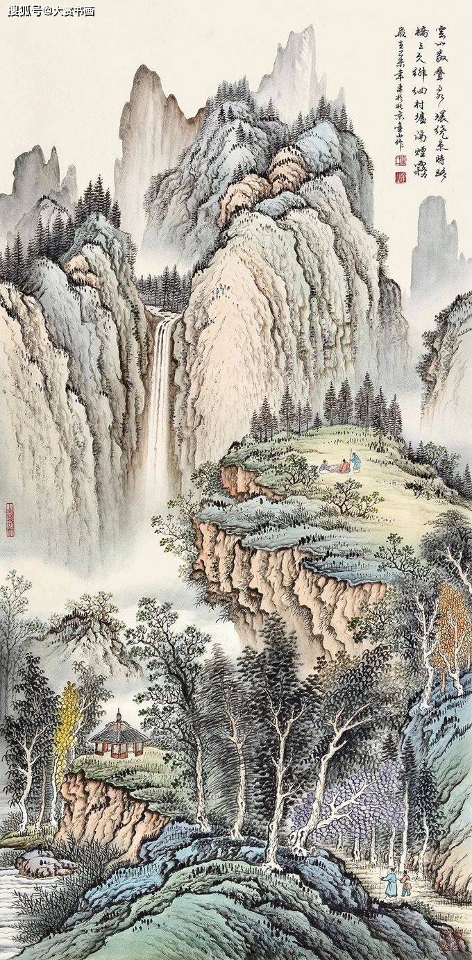 画家周金山：传统工笔山水集大成者，意境悠然_搜狐网