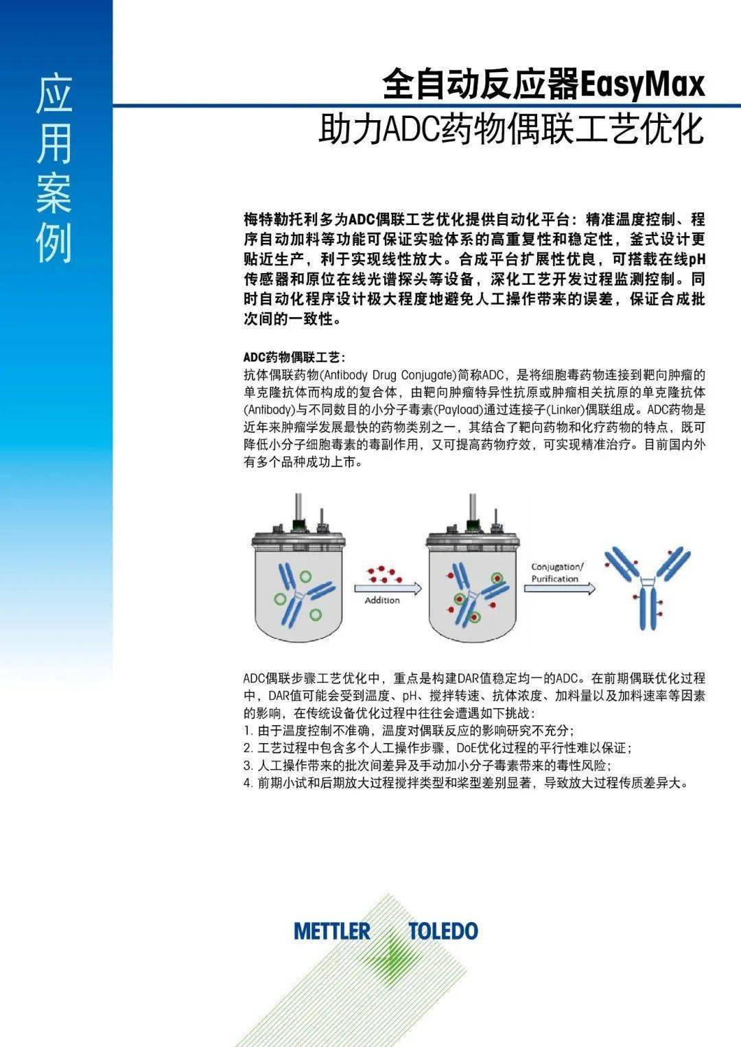 “魔法枪弹”ADC | 全主动反响器助力ADC药物偶联工艺优化