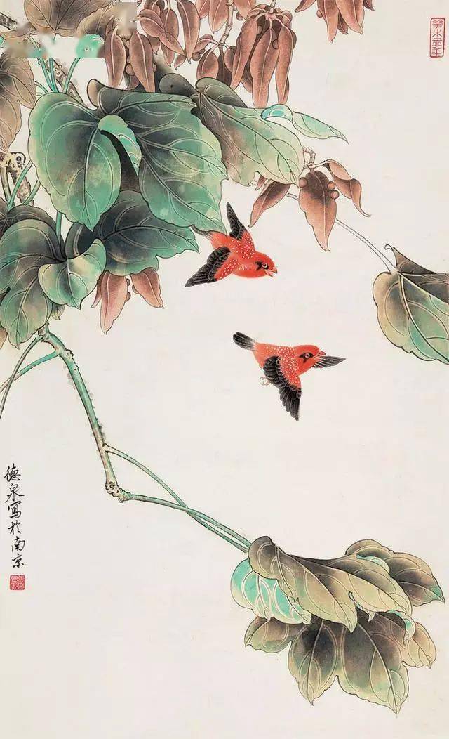 工笔花鸟图片:张德泉40幅花鸟作品画欣赏,太漂亮了_昙花_般若_波罗