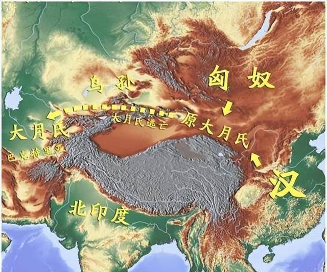 月氏被匈奴攻击后一分为二,小月氏与匈奴融合,建立北凉_张骞_冒顿单于