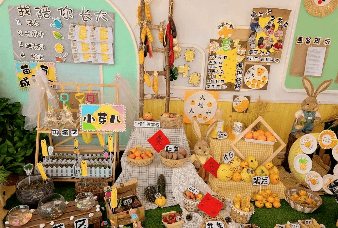 200 幼儿园"五谷丰登"环创,送!_来源_图片_红薯