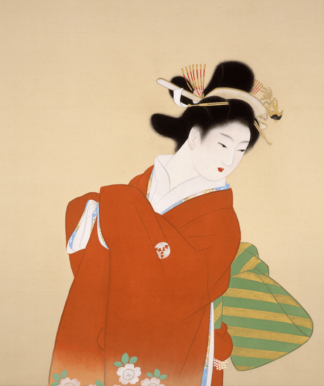 内蒙校尉带您欣赏京都天才少女笔下的美人画|上村松园_好评_明治_时期