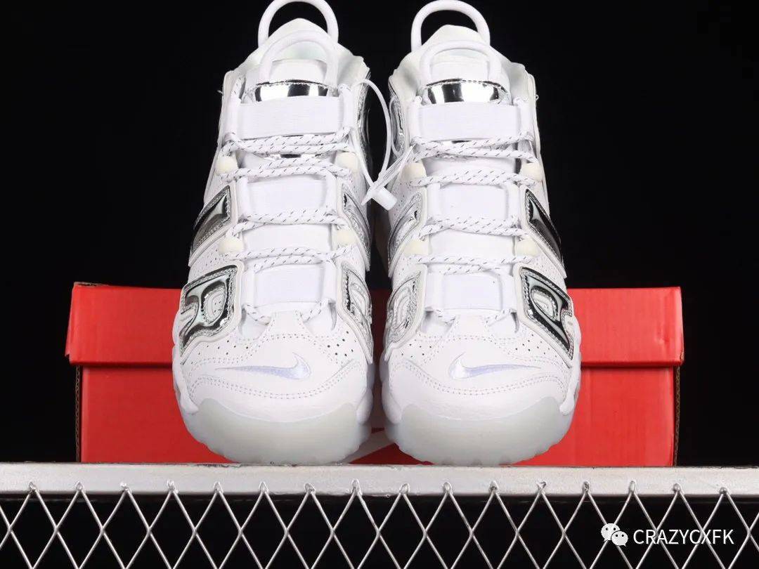 耐克皮蓬 nike air more uptempo chrome 3m 液态银篮球鞋_字样