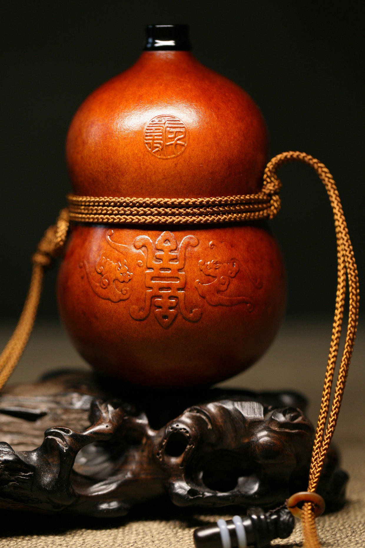 吕瑞葫芦艺术师友作品展(二)_套色_雕刻_岁月