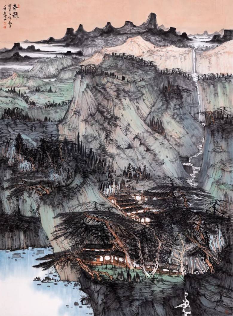 国画名家丨雄浑大气,秀丽峻逸,徐家礼笔下的山水意境_作品_中国美协