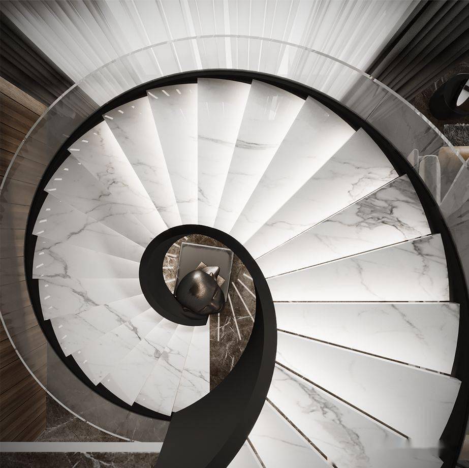 做一个优质的大理石旋转楼梯,有多难?_测量_石材_加工