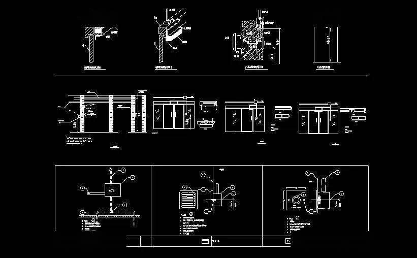 一套非常全面的弱电工程安装大样图,cad格式