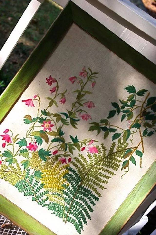 包芯缎面绣,长短针刺绣有时候会统称为缎面绣或平面绣,其实针法就是直