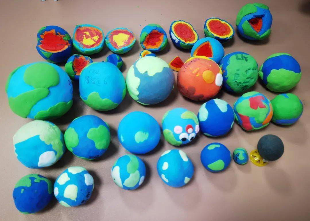 "双减"在行动|动手动脑 玩转"地球"_模型_陆地_比例