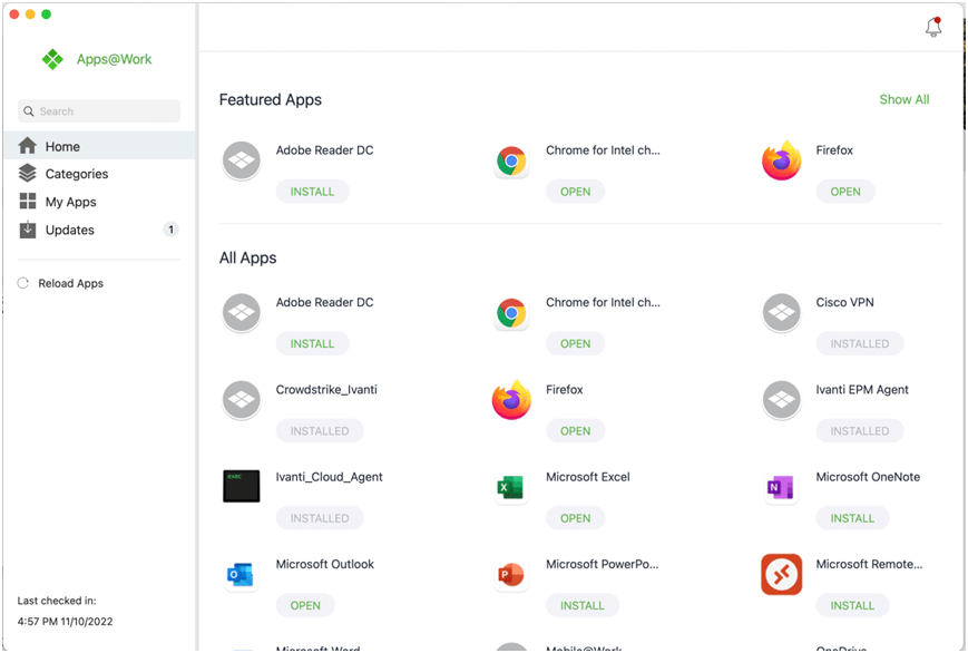 标准软件部署:如ivanti epm agent neurons agent office软件,vpn