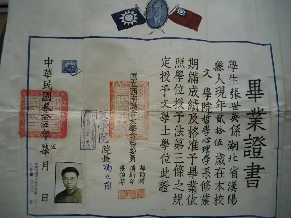 南开大学学历证书图片