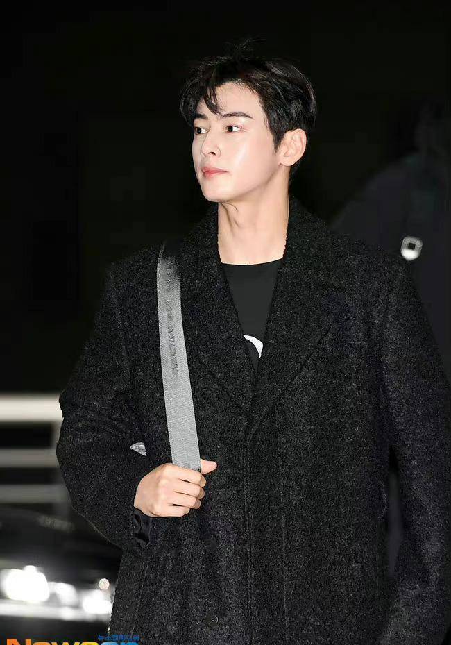 车银优机场出发生图,剑眉星目,唇红齿白,从韩剧走出的冬日男友_南韩