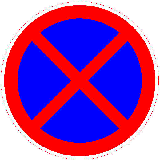 马路禁止停车标线图片