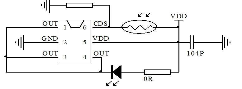 光控小夜燈芯片 sot23-6蠟燭燈芯片 光控感應器ic方案 led電子蠟燭