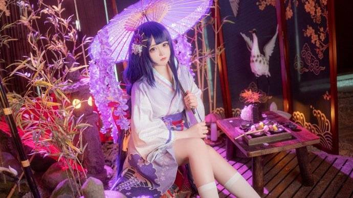 cos:原神雷电真cosplay正片9p-桃井小夜子_伊喵_部落_评论