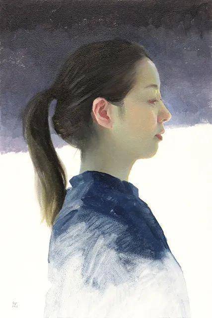 日本艺术家卯野和宏的画中女子,逼真到极致_作品_油画_武藏