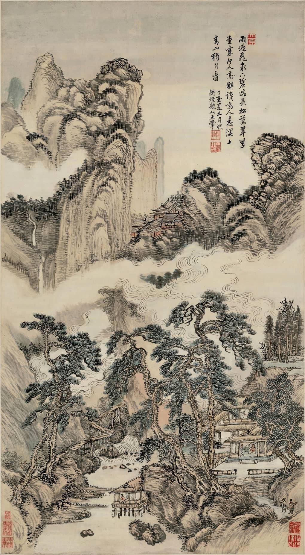 名画记』王翚《草堂碧泉图》，画境幽美，山水之精构_手机搜狐网