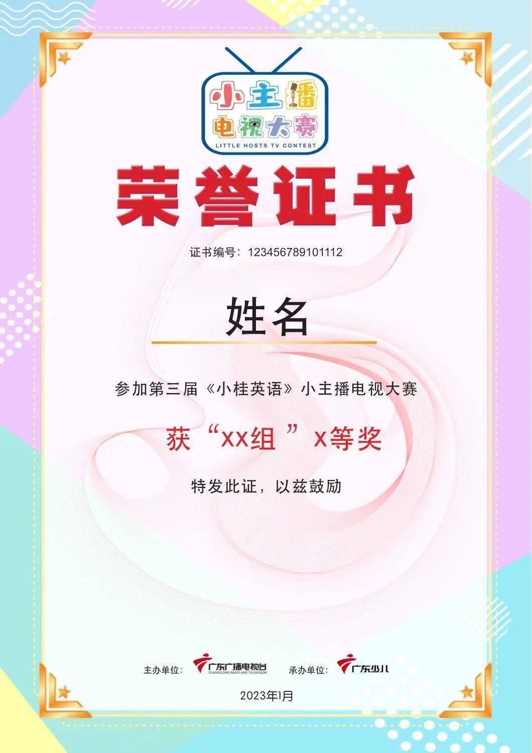 小主播电视大赛