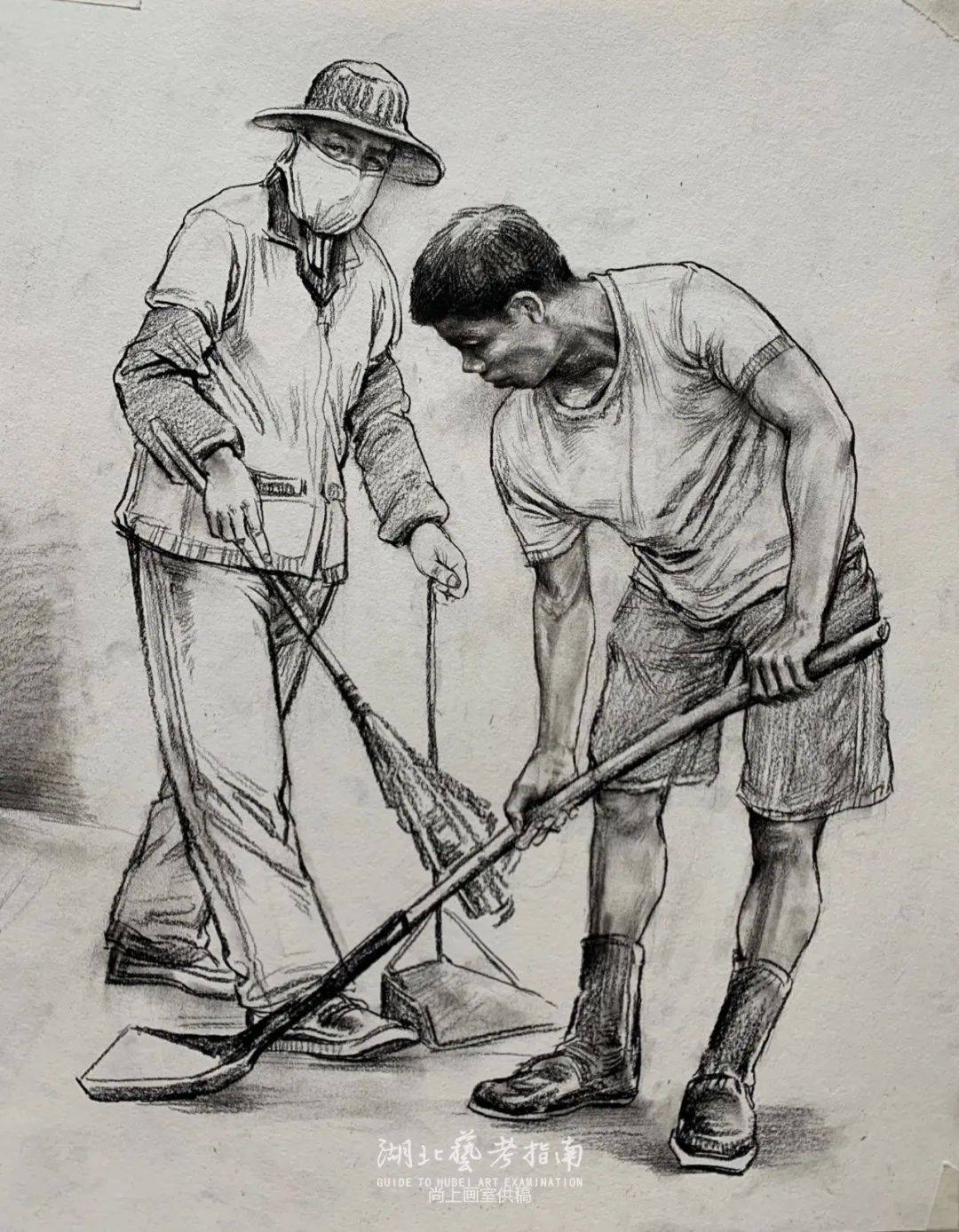 2023年湖北美术联考-速写高清示范卷