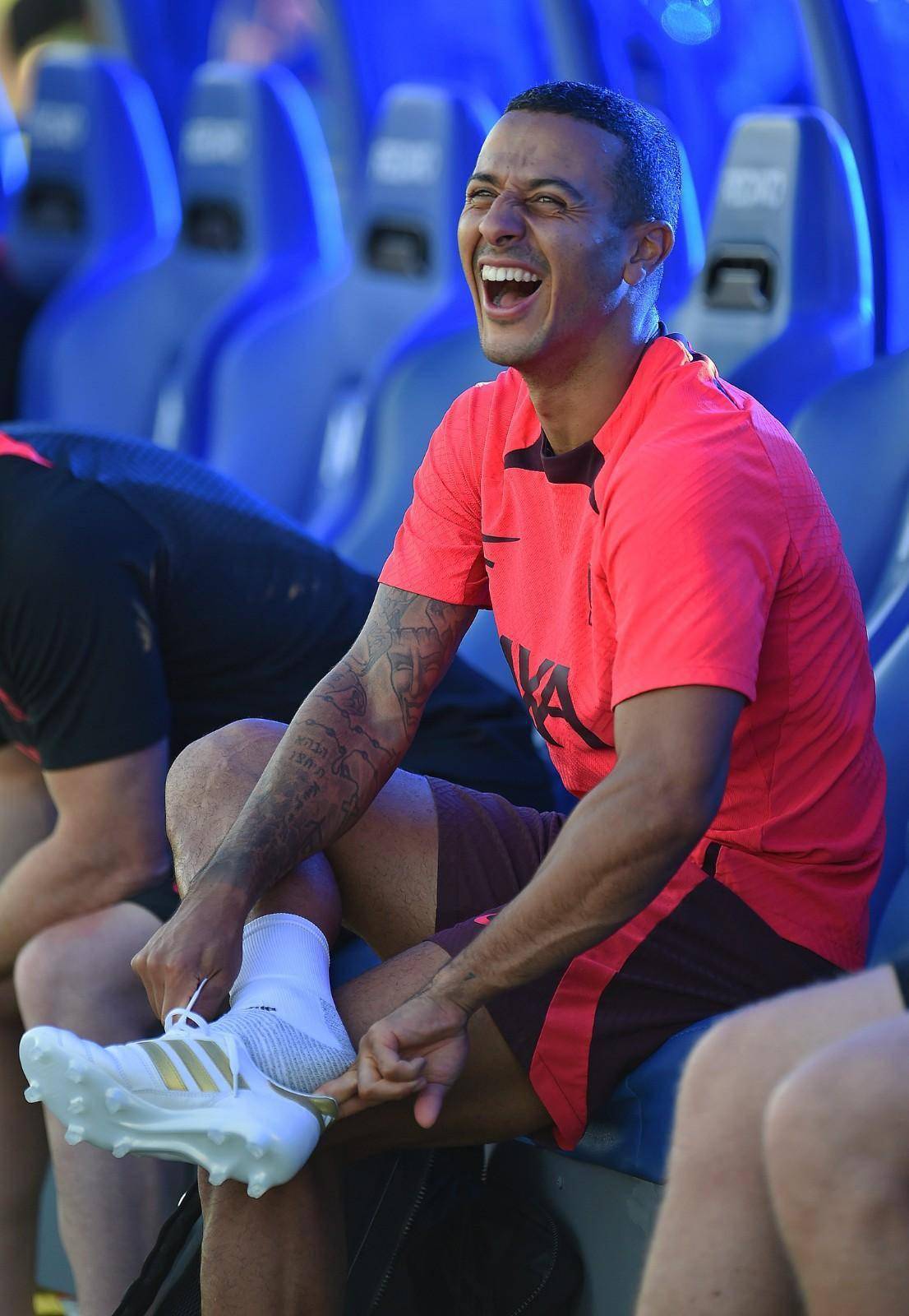 蒂亚戈训练上脚全新adidas copa icon足球鞋_世界杯_穿着_西班牙