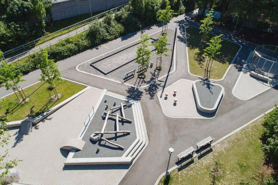 拥有各种潮流运动设施的线性公园-德国rather korso / dtp_line_s