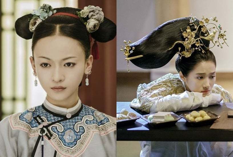 戏服古色古香,而且有许多巧思变化,剧里的清宫装每一套都很适合吴谨言