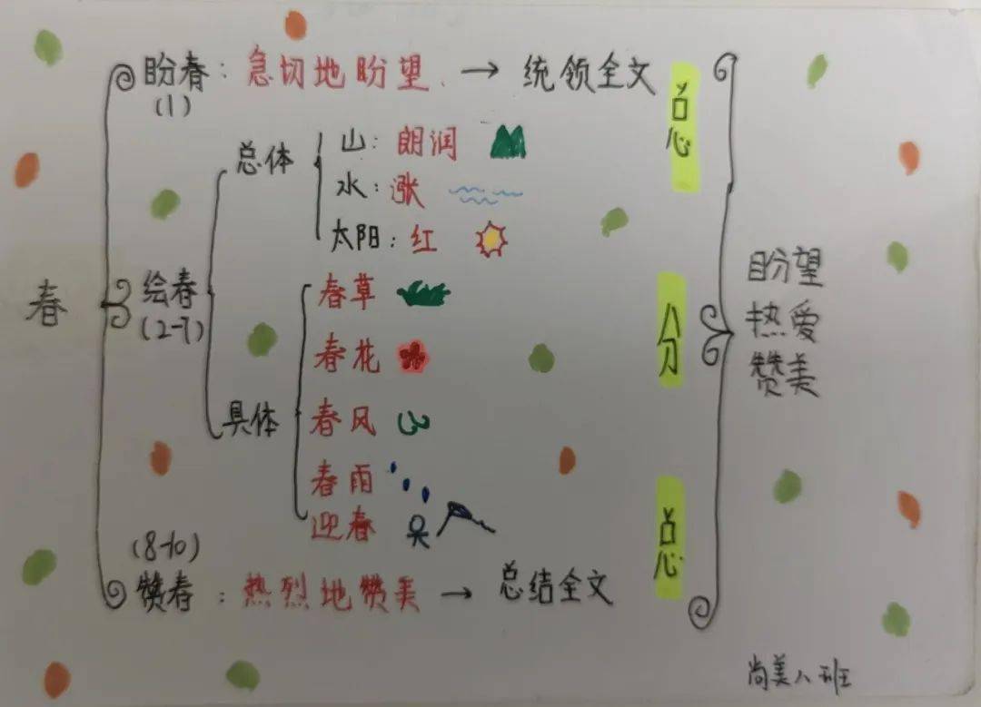 一份份用心制作的思维导图,条理清晰,内容全面,画面饱满,充满了学生的