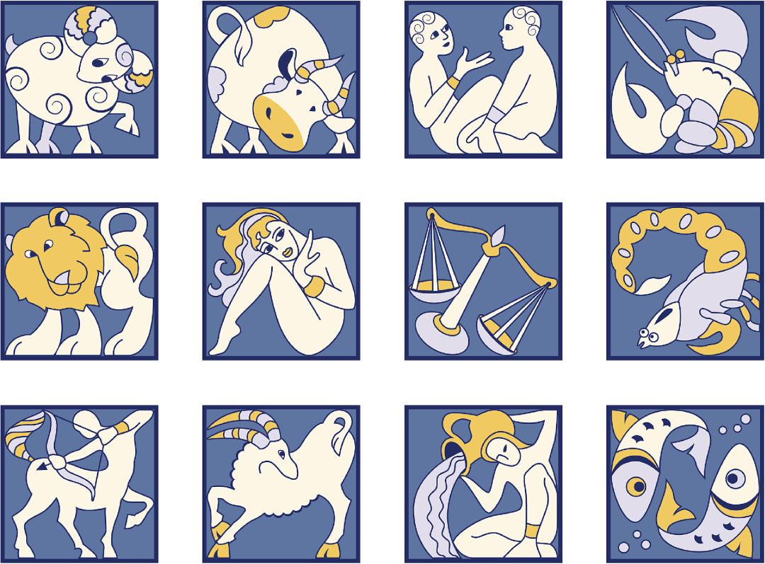 morelingo少儿法语:跟着emoji动物表情来学习法语十二星座