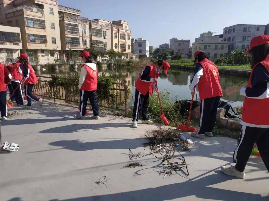 【基层动态】潮南区井都中学开展河小青"巡河护河"志愿者活动_保护