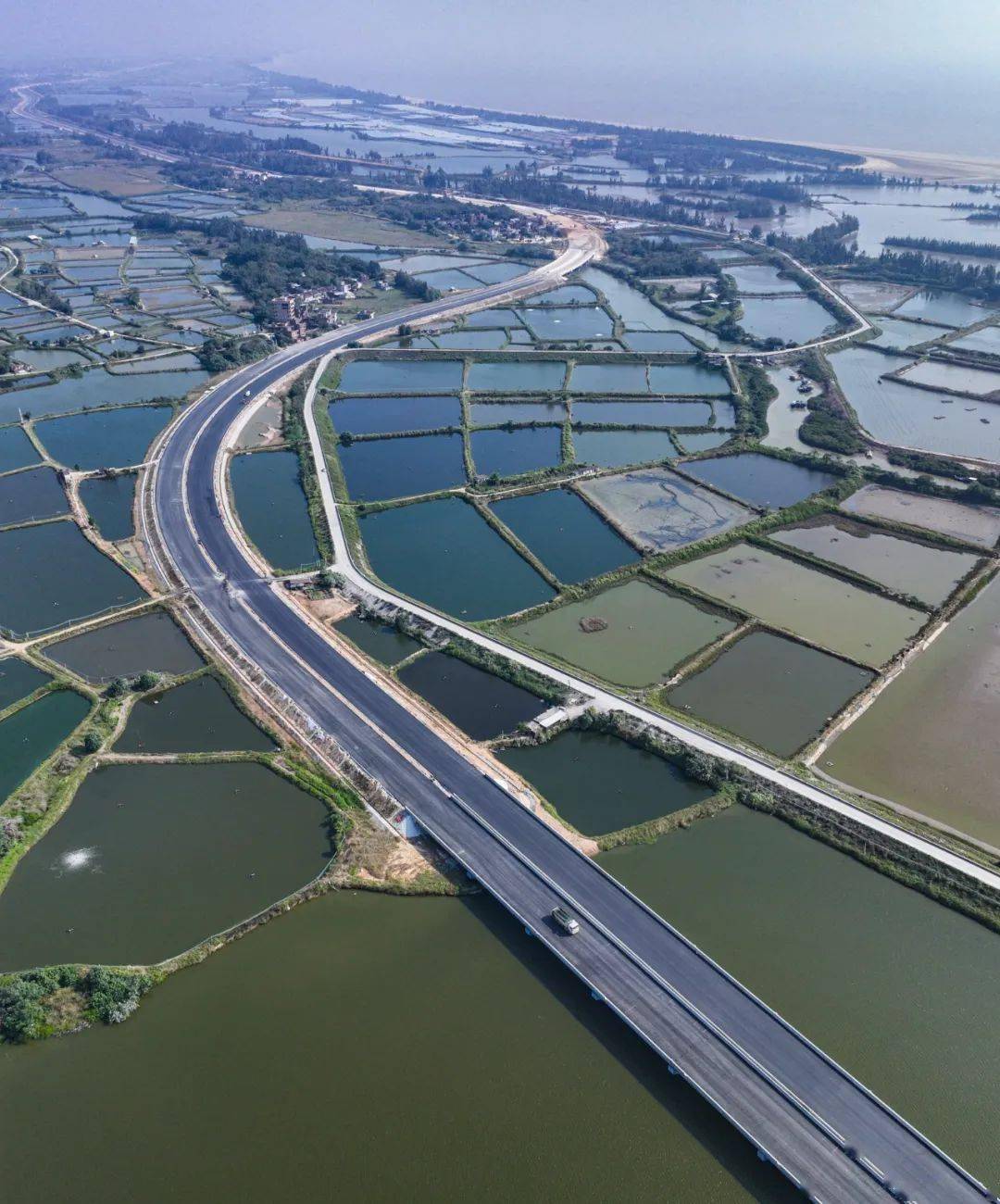 東至海陵大堤段項目瞭解到廣東濱海旅遊公路由中國二十二冶集團承建的