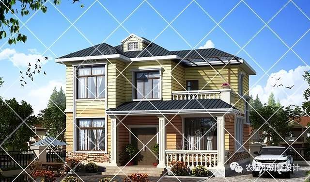20万起建二层欧式风格别墅,小巧实用布局舒适,农村小别墅_造价_房子